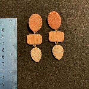 Tiered teardrop pastel earrings